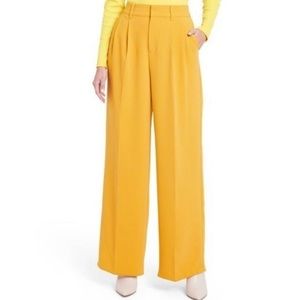 New Sergio Hudson x Target Yellow Wide Leg Pants Size Small